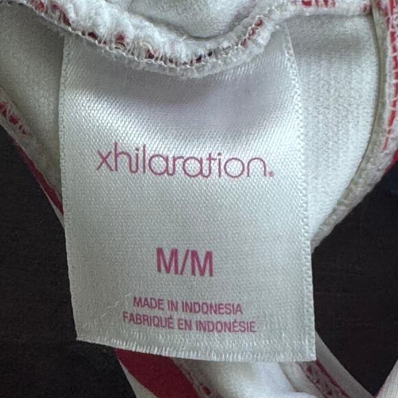 XHILERATION Target Red White and Blue Stars and Stripes USA Bikini Top Sz M - Picture 7 of 9